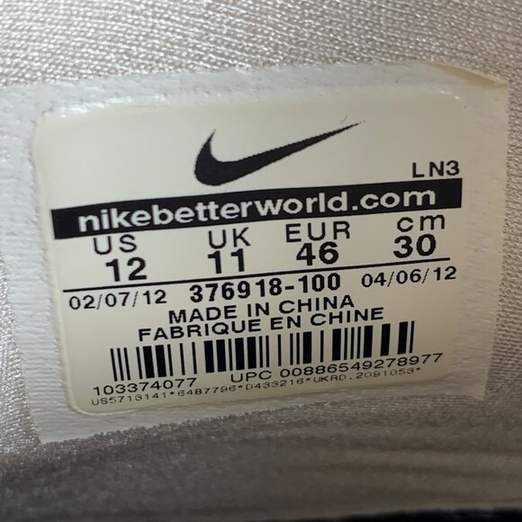 Nike Shox BB4 HOH Mens Sz 12 Olympic 2012 Obsidian Blue Vince Carter 376918-100